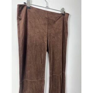DKNY Jeans Low Rise micro Suede Stretch Boot Cut Y2K Pants